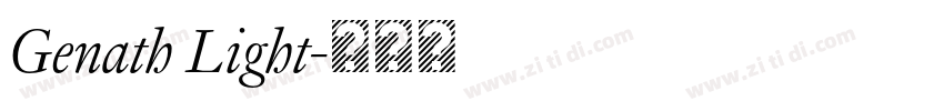 Genath Light字体转换
